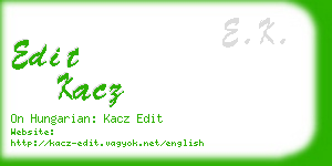 edit kacz business card